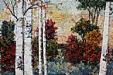 Foliage Canvas Paintings - Summer Foliage